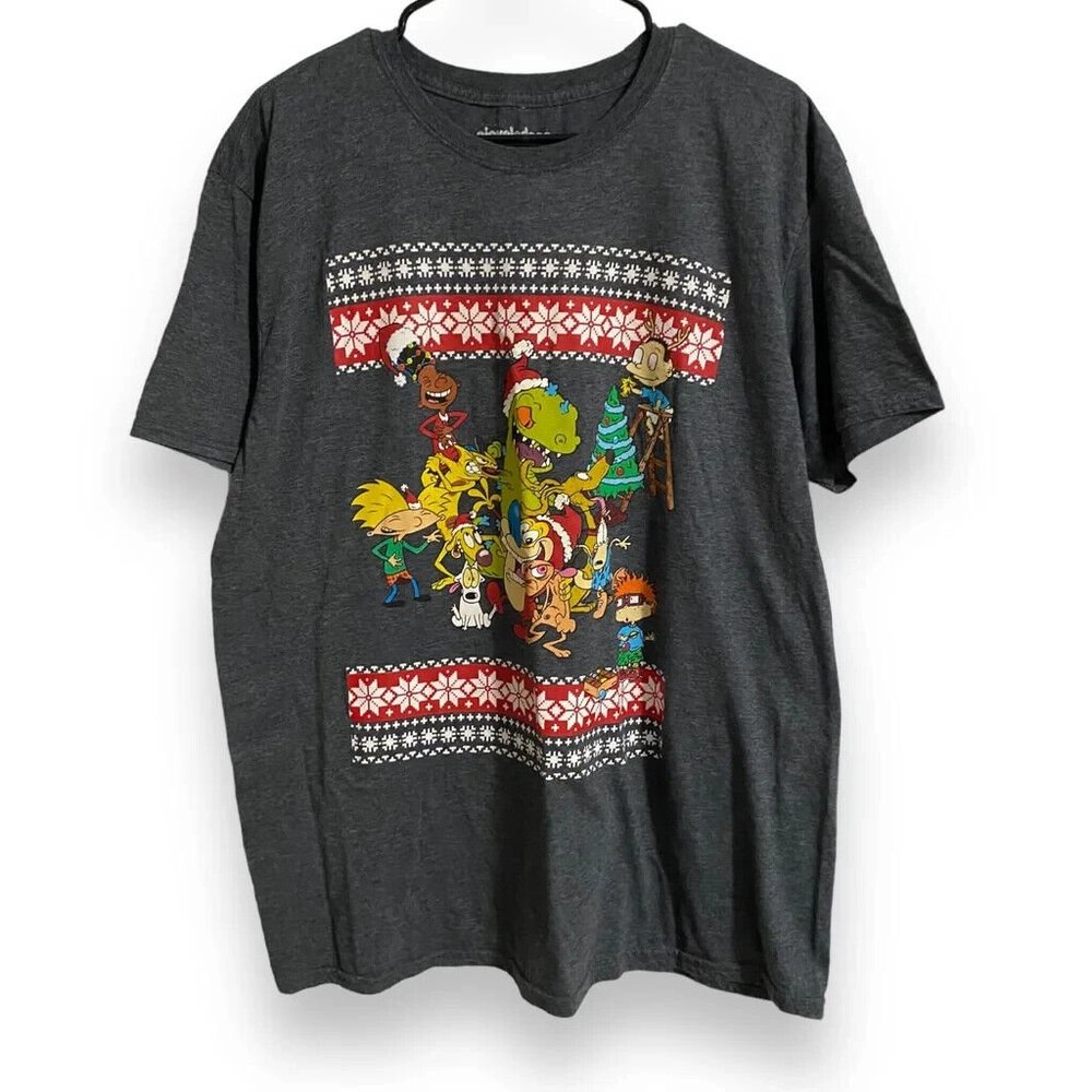 Nickelodeon The Rugrats Christmas T-Shirt Mens Size XL